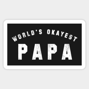 World's Okayest Papa Sticker